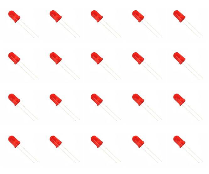 Led 5mm Di Red Round 5 V 50mcd 625nm 90 Deg 1 K/Bag 240529