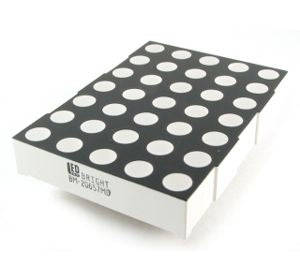 Led Dots Matrix Display 5x7 Red 53x38mm Sem 2057 Brbc 2