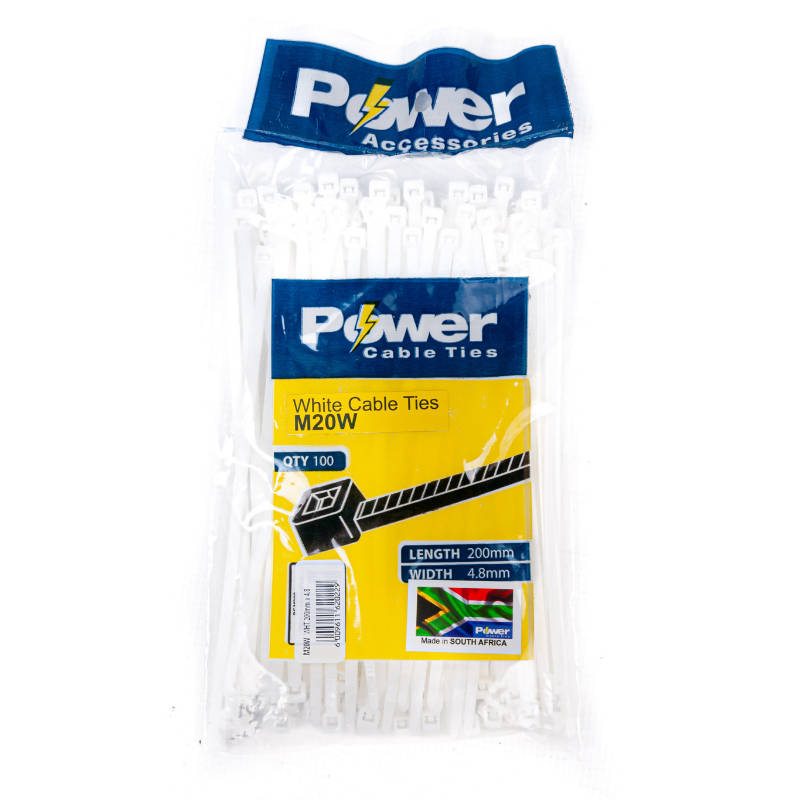 Seagull Industries (S) Power Cable Ties 200mm X 4.8mm Pk 100