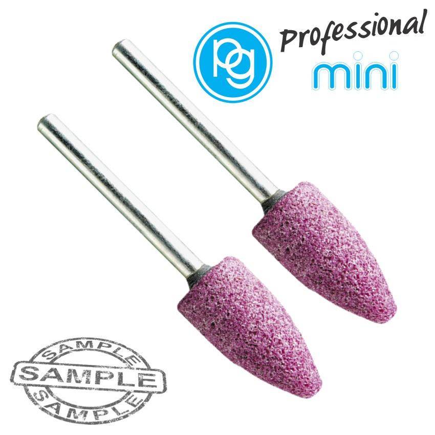 Pg Ruby Grinding Stones 10 X20 Mm. Bullet.Sh3 Mm.2 Pcs