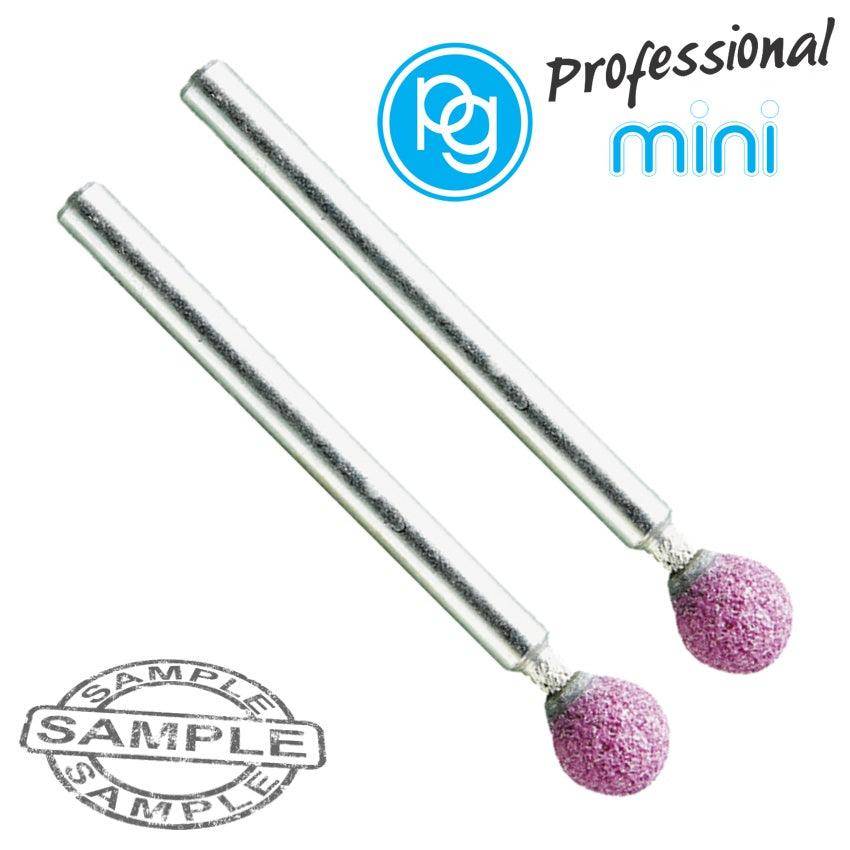 Pg Ruby Grinding Stones 6 Mm.Ball.Sh3 Mm.2 Pcs