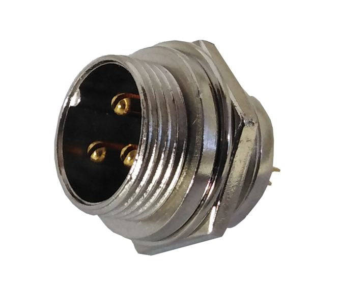 M16 3 W P/M Mic Plug 5 A 125 V Aviation Connector Gold Pins M5902 Bx