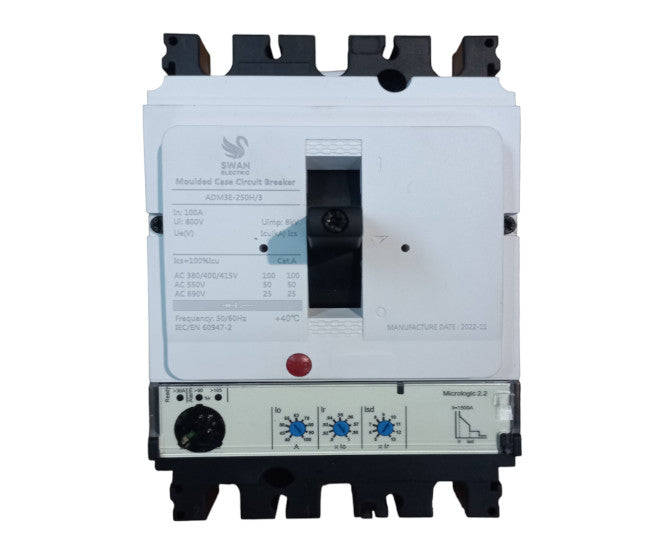 Adjustable Mccb Circuit Breaker 100 A 3 P From 40 100 A Mccb Adm3 E 250 H/100