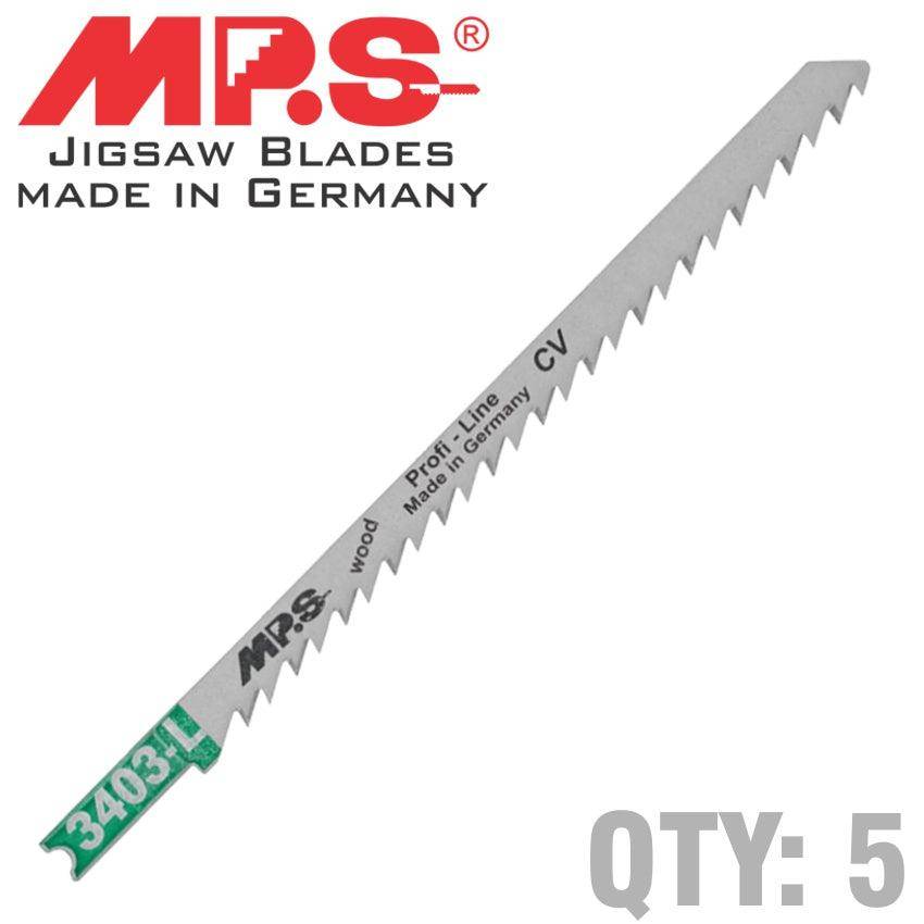 Mps Jigsaw Blade U Sh.Wood 130 Mm 6 Tpi