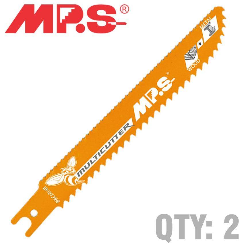 Mps Sabre Saw Softwood 150 Mm Multicutter U Shank 6&10 Tpi 2/Pk
