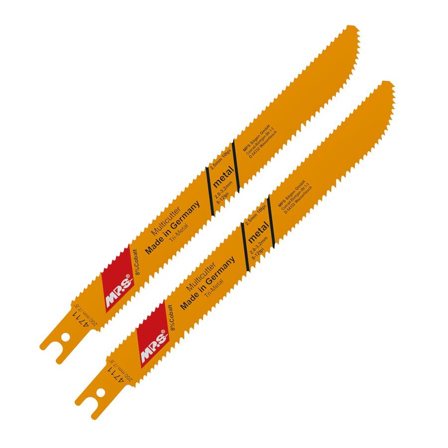 Mps Sabre Saw Metal&Wood 180 Mm Multicutter U Shank 12 Tpi 10 Tpi 2/Pk