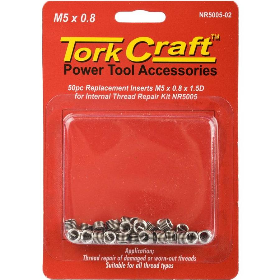 Tork Craft Thread Repair Kit M5 X 0.8 X 1.5 D Repl. Inserts For Nr5005
