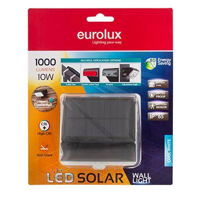 Solar Mars Wall Light Black Led 10w Blister Pack