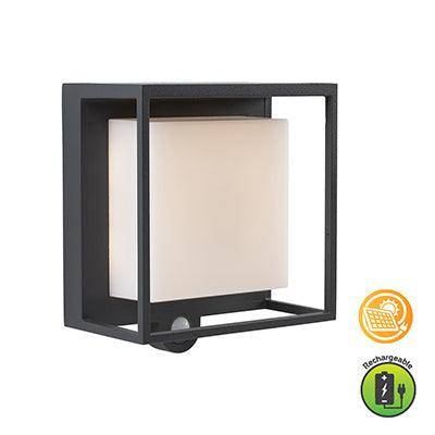 ***Solar Curtis W/Light & Sensor Grey Led 3w 3000 K