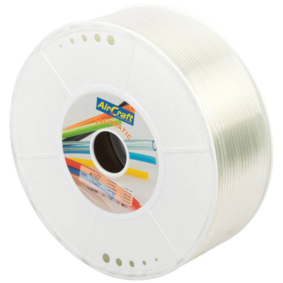 Aircraft Polyurethane Hose 6 Mm O.D. Per Metre Tranp. (200 M Per Roll)