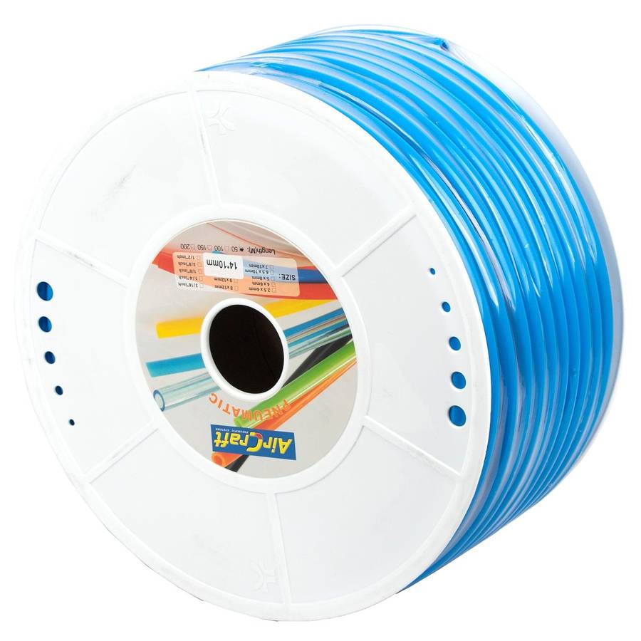 Aircraft Polyurethane Hose 14 Mm O.D. Per Metre Blue (50 M Per Roll)