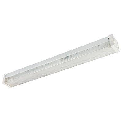 2 Ft Single Closed Channel Prismatic T8 Wired For Led