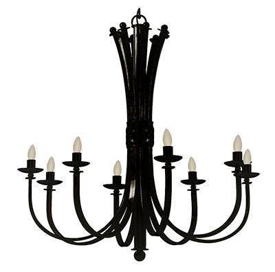 ***Bali Chandelier Black E14 8x60w