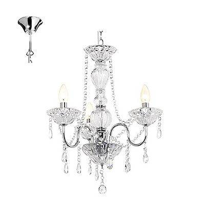 ***Panache Chandelier Chrome E14 3x40w
