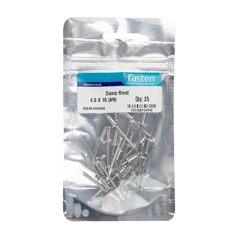 Ifasten Rivet Dome 4.0 Mmx10 Mm 25 Pp