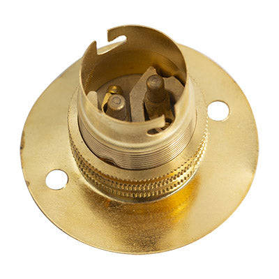 Lampholder B22 Brass 53mm Batten Standard