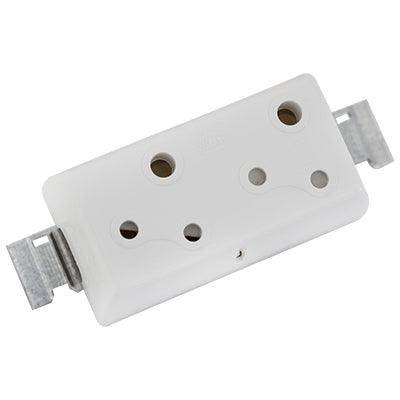 Socket Luminaire Duo Surface 6 Amp