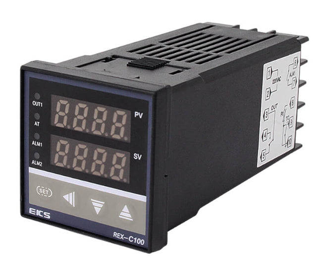 Pid Temperature Controller 4 20m A 0 1200 Deg C Rex C100 Fk06 8*An