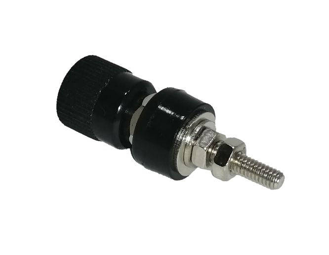 Banana Socket 4mm Bk 25 Amp Captive Rg 09 Black