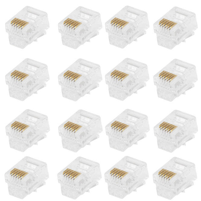 Rj12 Modular Plug 2 Prong 6 P6 C 1 K/Bag Rj12 Plug2
