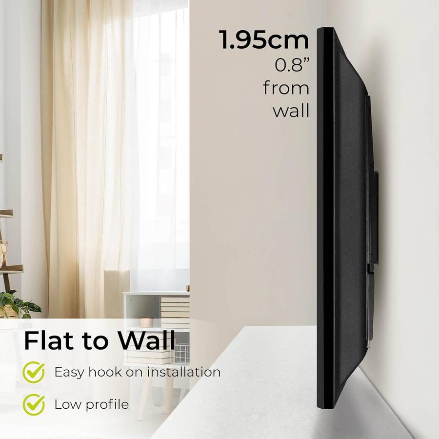 32 70" Flat To Wall Tv Mount Bracket Built In Spirit Level