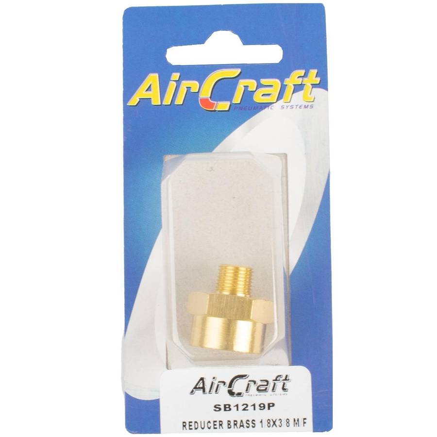 Aircraft Reducer Brass 1/8 X3/8 M/F 1 Pc Pack