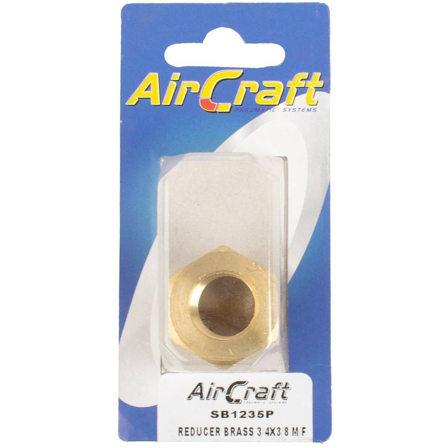 Aircraft Reducer Brass 3/4 X3/8 M/F Conical 1 Pc Pack