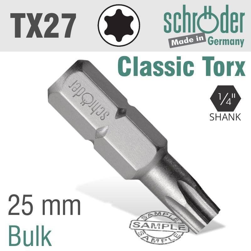 Schroder Torx Tx 27 Classic Bit 25 Mm