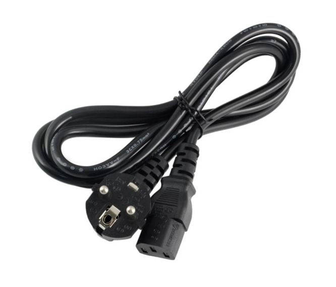 C13 Socket Schuko R/A Plug Iec 1.5 M Black 3 Psh  Iec 0.75 X3 Bk L:1.500
