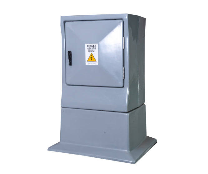 9 W Fibreglass D/D Meter Kiosk 720x435x1270 Gland Plate Entry K0008/5