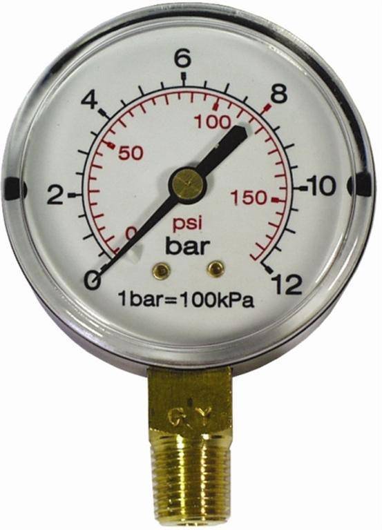 Aircraft Press. Gauge 63 Mm 1/4' Bot. Fit 0 16 Bar 0 1600 Kpa