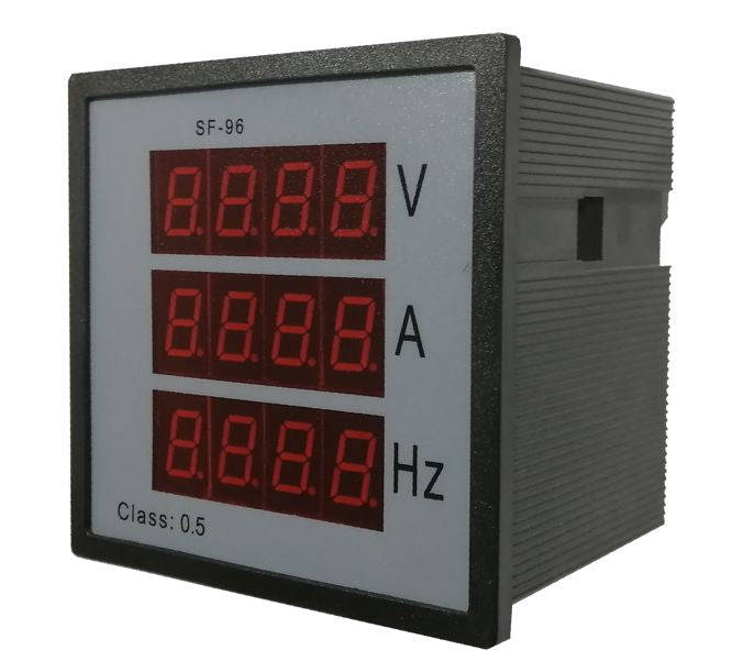 Digital Panel Mount Voltmeter 3 Ph 240 Vac Dpm Sf96 X96 X120 Mm