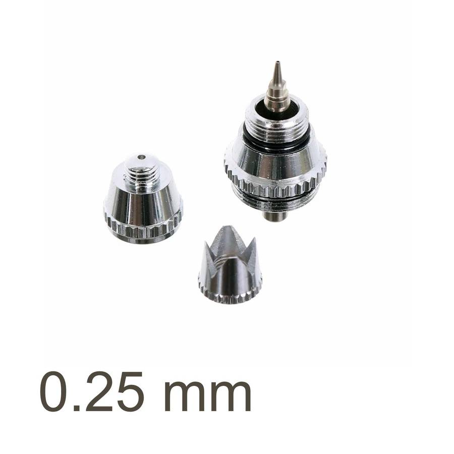 Aircraft Nozzle Kit For A180 Airbrush 0.25 Mm