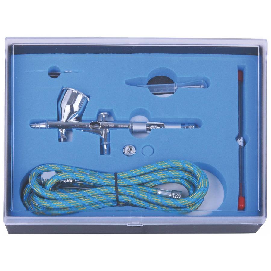 Aircraft Air Brush Kit 0.25 0.3 Mm Nozzles With 1.8 M Airhose
