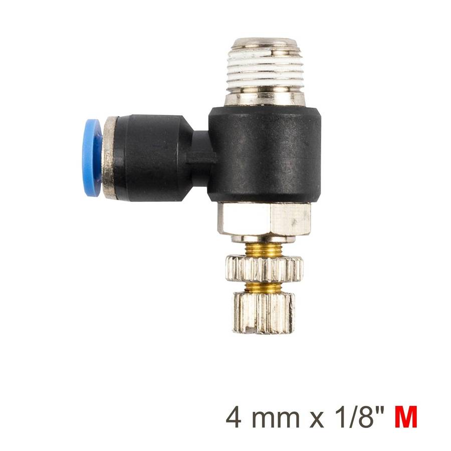 Aircraft Flow Control Swiv. Elbow Pu 4 Mm X 1/8' M