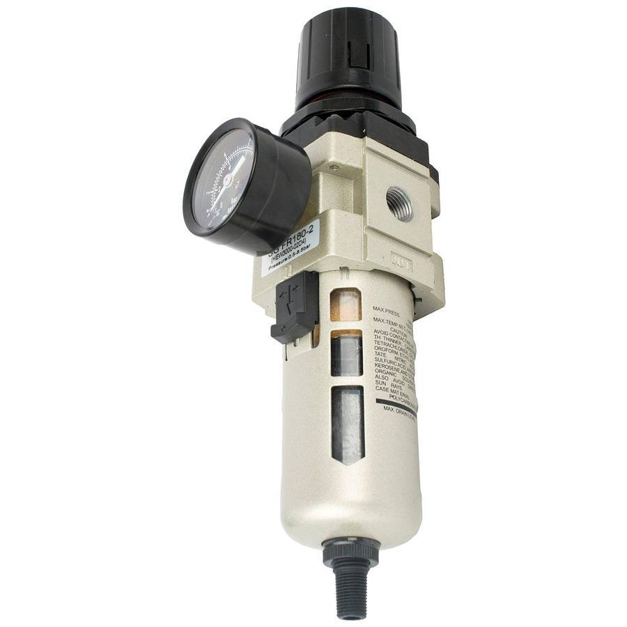 Aircraft Filter / Regulator 1/4' In Line With Auto Drain