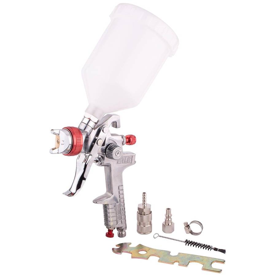 Aircraft Spray Gun Hvlp 1.4 Mm Nozzle With Female Connector & Universal Coupler