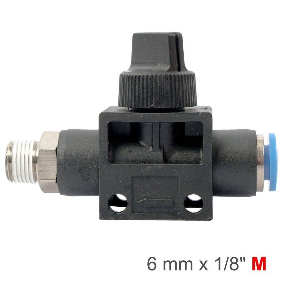 Aircraft Pu Hose Fitting Valve 6 Mm X 1/8'm