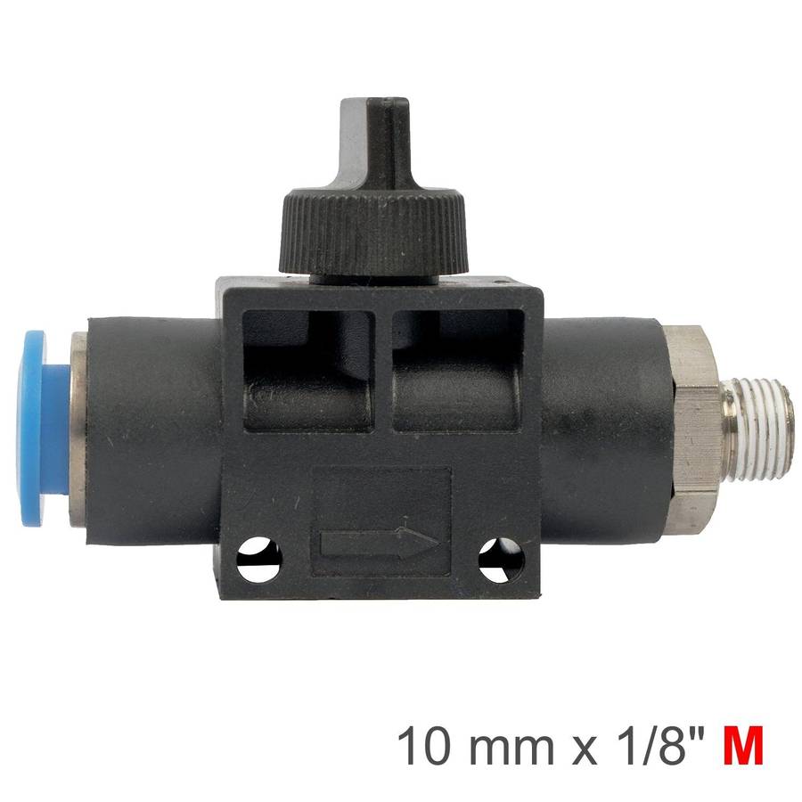 Aircraft Pu Hose Fitting Valve 10 Mm X 1/8'm