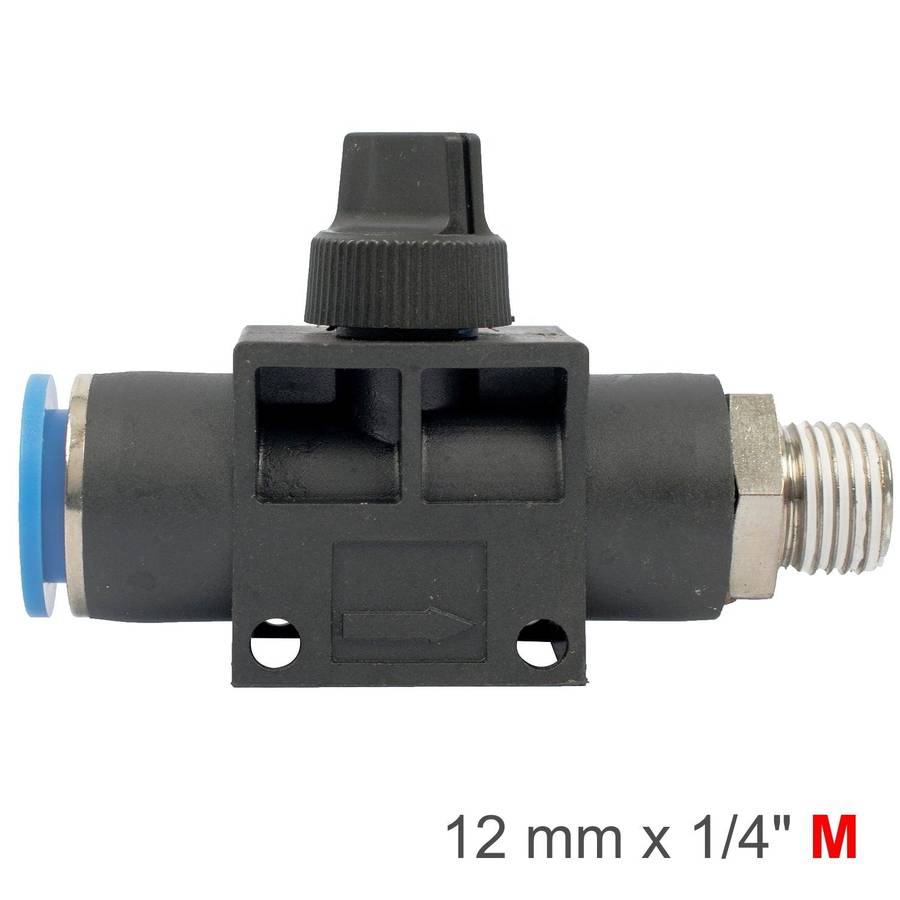 Aircraft Pu Hose Fitting Valve 12 Mm X 1/4'm