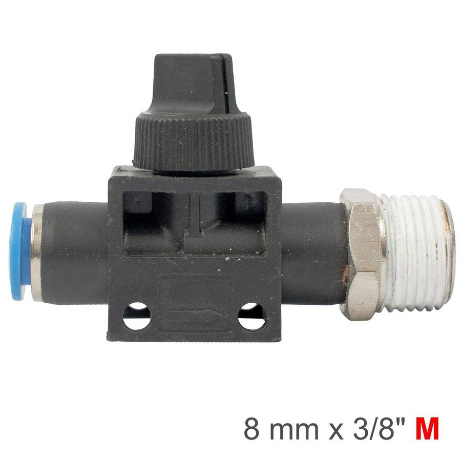 Aircraft Pu Hose Fitting Valve 8 Mm X 3/8'm