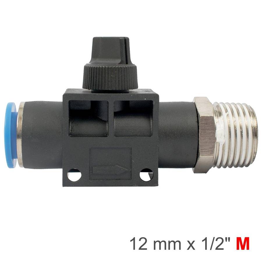 Aircraft Pu Hose Fitting Valve 12 Mm X 1/2'm