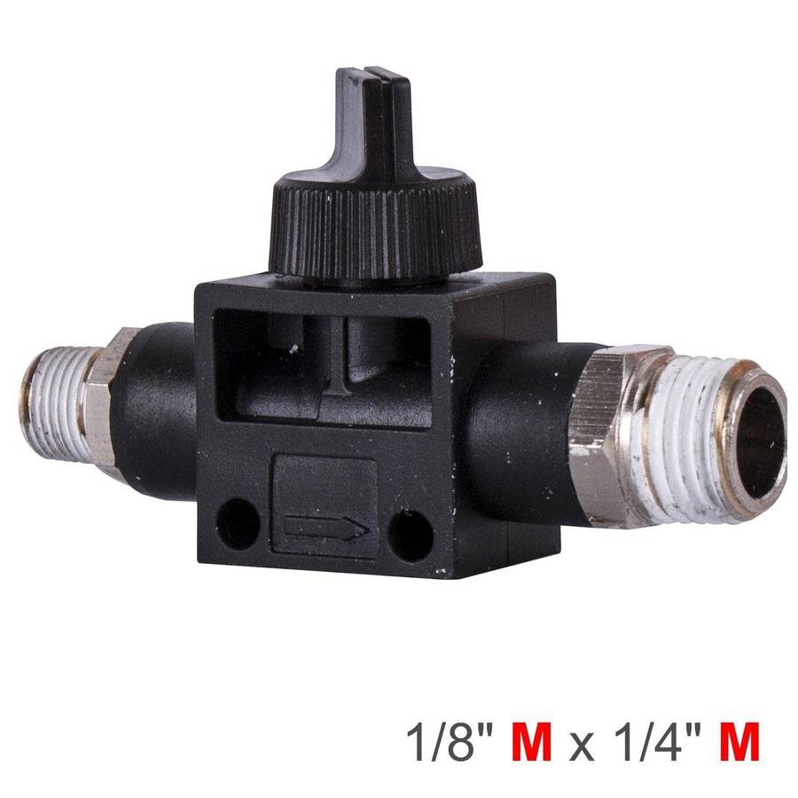 Aircraft Pu Hose Fitting Valve 1/8'm X 1/4'm