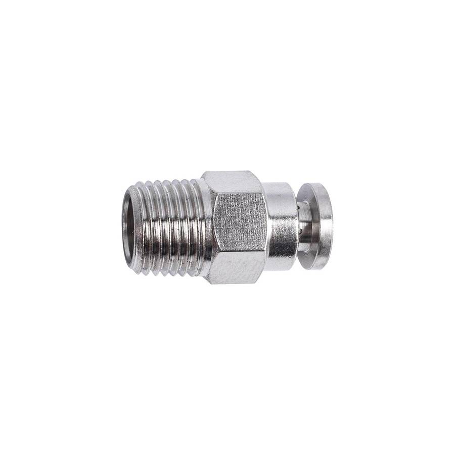 Aircraft Metal Pu Fitting Straight 4 Mm X 1/8' M