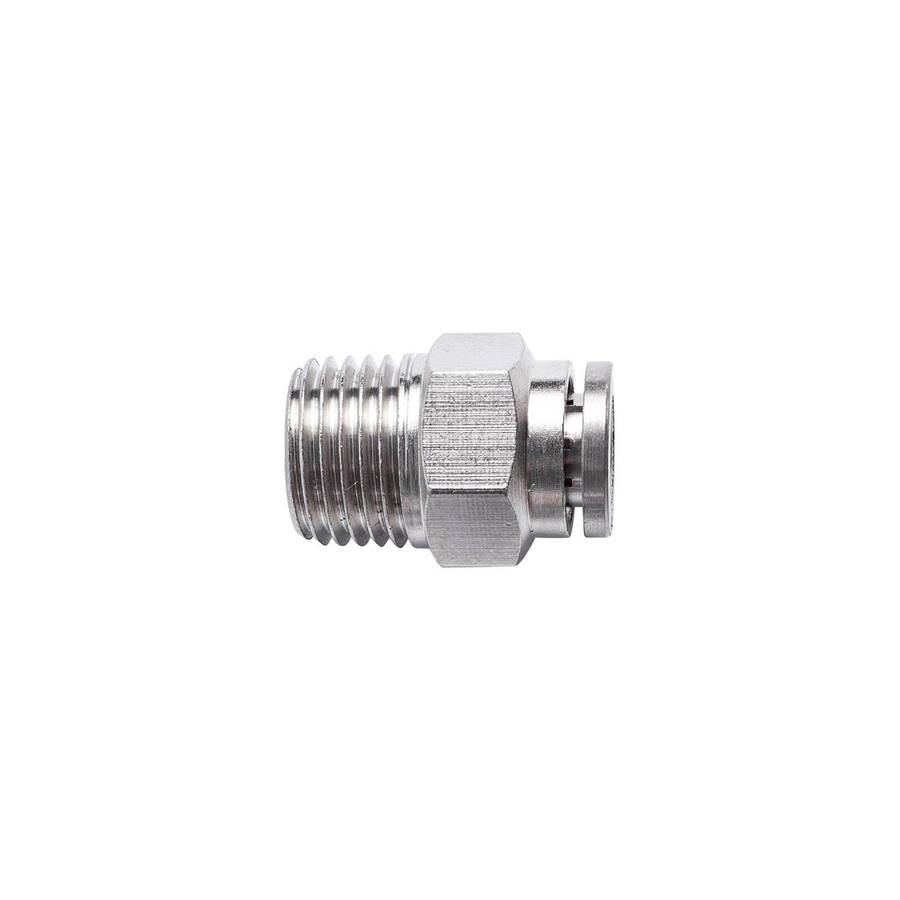 Aircraft Metal Pu Fitting Straight 6 Mm X 1/4' M