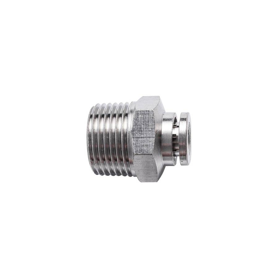 Aircraft Metal Pu Fitting Straight 6 Mm X 3/8' M