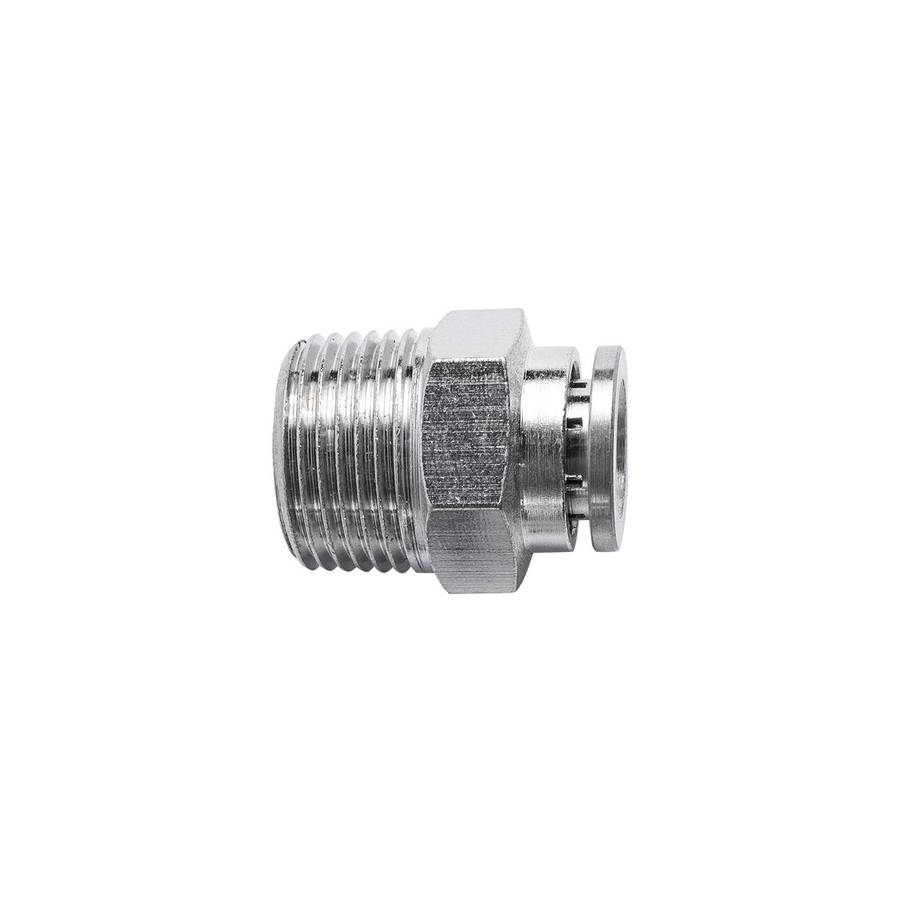 Aircraft Metal Pu Fitting Straight 8 Mm X 3/8' M
