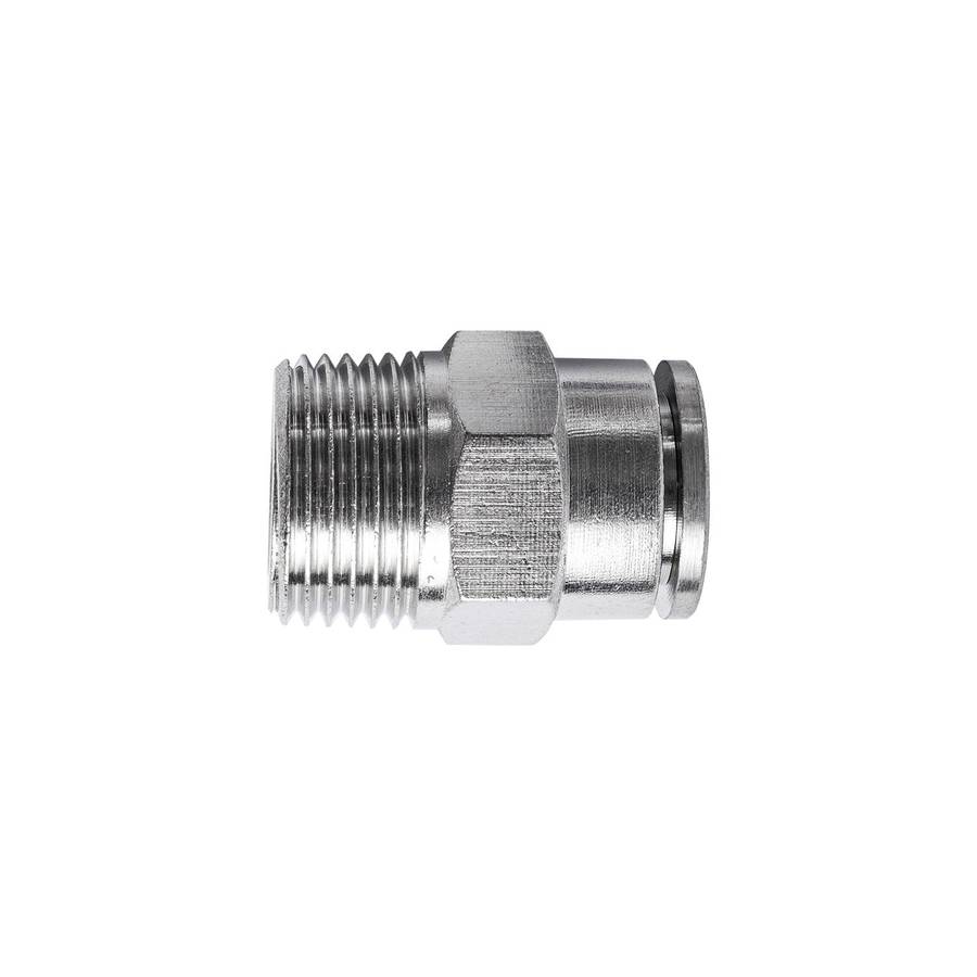 Aircraft Metal Pu Fitting Straight 10 Mm X 3/8' M