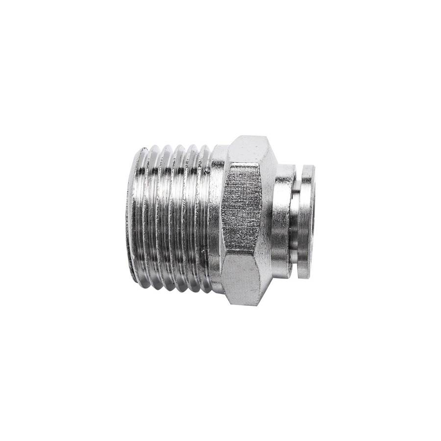 Aircraft Metal Pu Fitting Straight 10 Mm X 1/2' M