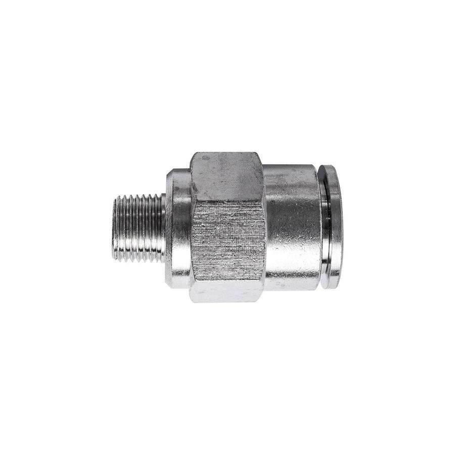 Aircraft Metal Pu Fitting Straight 12 Mm X 1/8' M